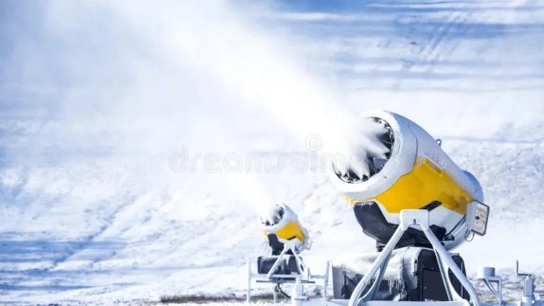 Il cannone che fa neve a +20 gradi. Perché non provarlo anche a Laceno?