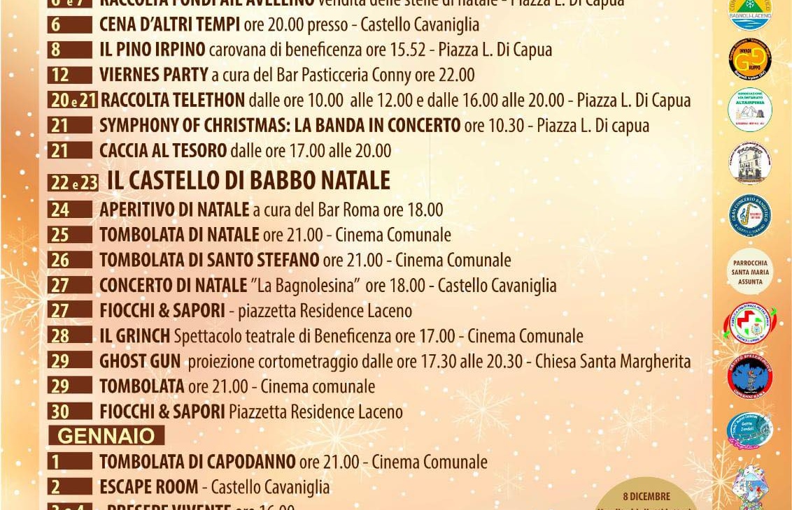 Natale a Bagnoli 2025, presentato il cartellone degli eventi natalizi